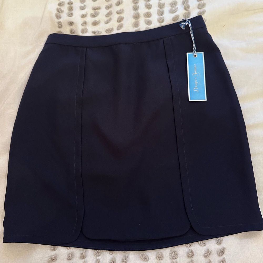 NWT Draper James Navy Skirt